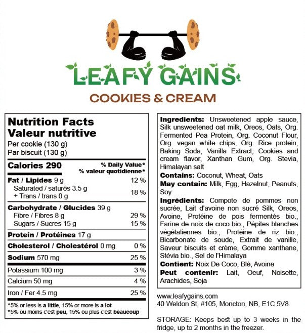 Leafy Gains Cookies & Cream (12)